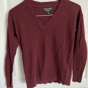 Banana Republic Merino Wool Extra Fine Burgundy